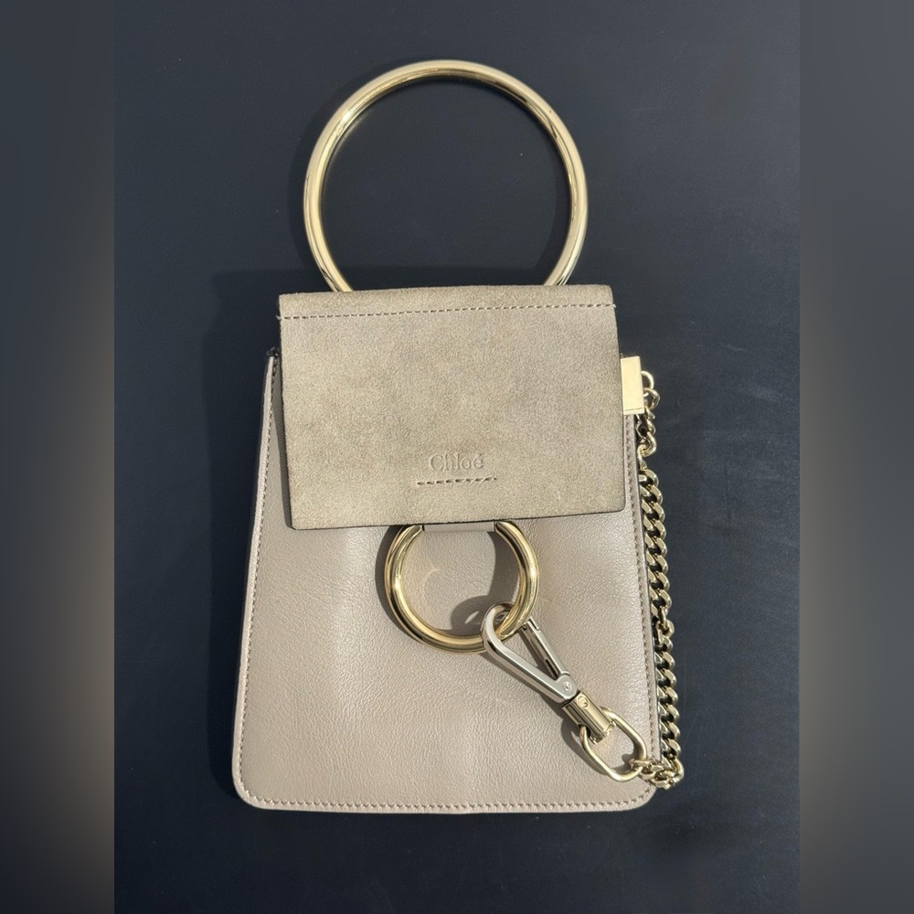 Chloe - Faye Mini Bracelet Bag - Motty Grey
